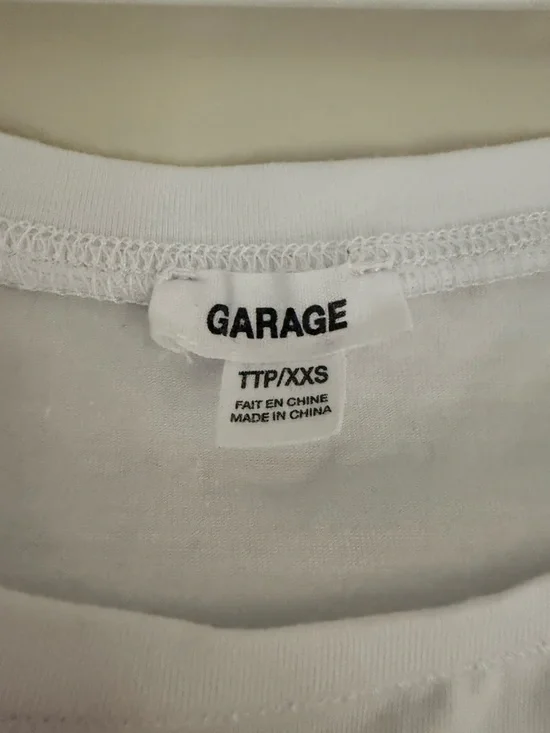 GARAGE Classic Crewneck Tee Shirt White - Picture 6 of 9